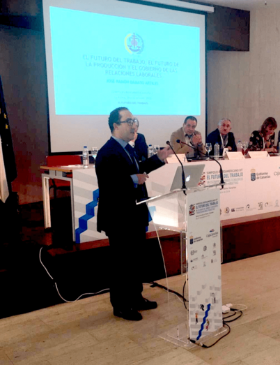 José Ramón Dámaso durante su intervención en el simposio